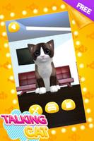 Parler Cute Cat Affiche