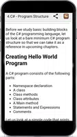 Learn C# Programming Language captura de pantalla 1
