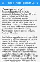 Tips y trucos para pokemon go poster