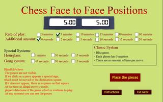 Chess Face to Face Positions Cartaz