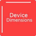 Device screen dimensions icon