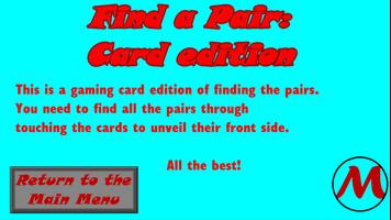 Find a Pair: Card edition capture d'écran 2