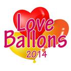 Liebe Ballons Zeichen