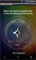 Simple Compass ภาพหน้าจอ 3