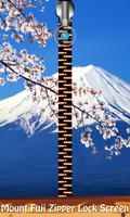 Mount Fuji Zipper Lock Screen poster