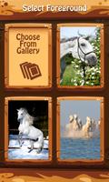 cavalos brancos tela bloqueio imagem de tela 2