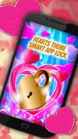Hearts Theme Smart App Lock Affiche