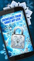 Snowflakes Theme Smart App Lock Affiche