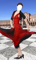 Flamenco Dress Photo Montage Affiche
