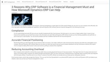 ERP Comparison capture d'écran 3