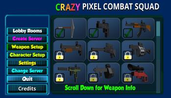 Crazy Pixel Combat Squad Multiplayer capture d'écran 1