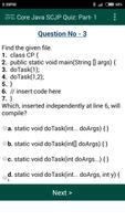 Core Java SCJP Quiz Questions 스크린샷 1