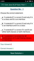 Core Java SCJP Quiz Questions capture d'écran 3