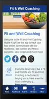Fit and Well Coach Affiche