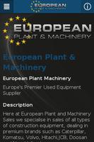 European Plant and Machinery скриншот 1