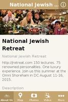 National Jewish Retreat Affiche