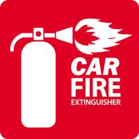 Car Fire Extinguisher Affiche