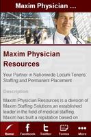 Maxim Physician Resources 海报