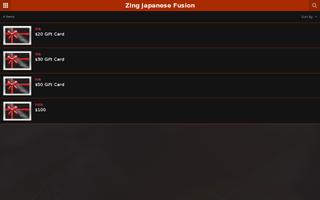 Zing Japanese Fusion capture d'écran 3