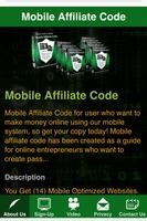 Mobile Affiliate Code Affiche