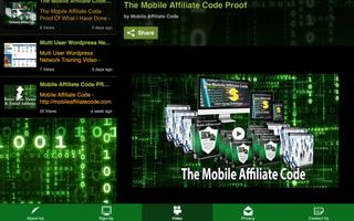 Mobile Affiliate Code capture d'écran 3