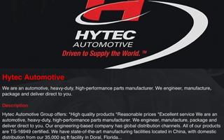 برنامه‌نما Hytec Automotive Group, LLC. عکس از صفحه