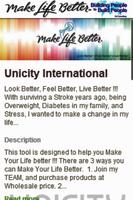 Make Life Better with UNICITY Affiche