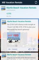 Myrtle Beach Vacation Rentals اسکرین شاٹ 1