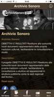 Archivio Sonoro capture d'écran 3