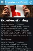 Experience Driving School plakat