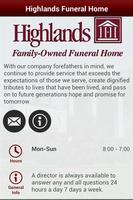 Highlands Funeral Home الملصق
