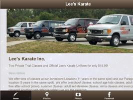 Lee's Karate Inc. capture d'écran 3