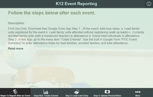 برنامه‌نما K12 Event Reporting عکس از صفحه