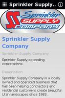 Sprinkler Supply Company Plakat
