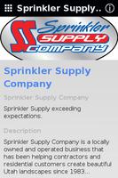 Sprinkler Supply Company پوسٹر