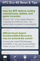 HTC Evo 4G News & Tips captura de pantalla 1