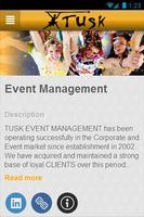 Tusk Event Management capture d'écran 1