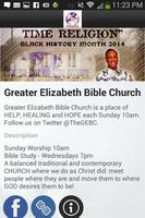 Greater Elizabeth Bible Church poster