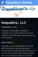 Vaquatics Mobile स्क्रीनशॉट 1
