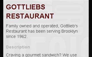 GOTTLIEBS RESTAURANT capture d'écran 2