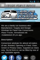 Leisure Vehicle Windows capture d'écran 1