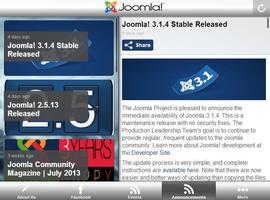 Joomla! open source CMS screenshot 1