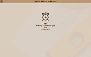 Maintenance Renewal 海報