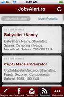 Jobs Alert Romania Mobile App imagem de tela 1