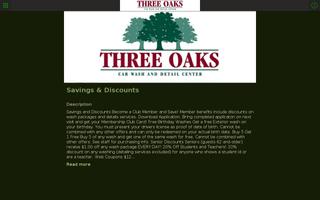 Three Oaks Car Wash poster