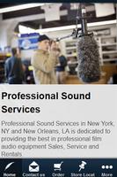 Professional Sound Services Poster