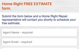 برنامه‌نما Home Right Repair ESTIMATE عکس از صفحه