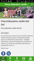 Poster Finca Educativa Jardín Del Sol