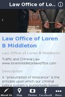 Attorney Loren B Middleton poster