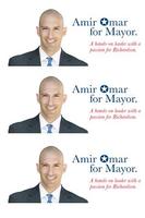 Amir Omar for Mayor poster